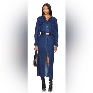 Steve Madden Blue Denim Maxi Dress